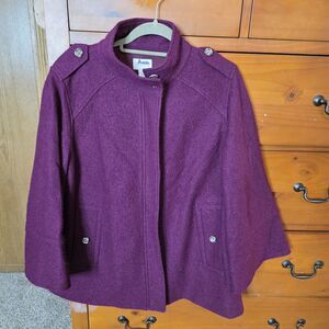 CHICOS Coat 
Wool Blend 
SIZE 2